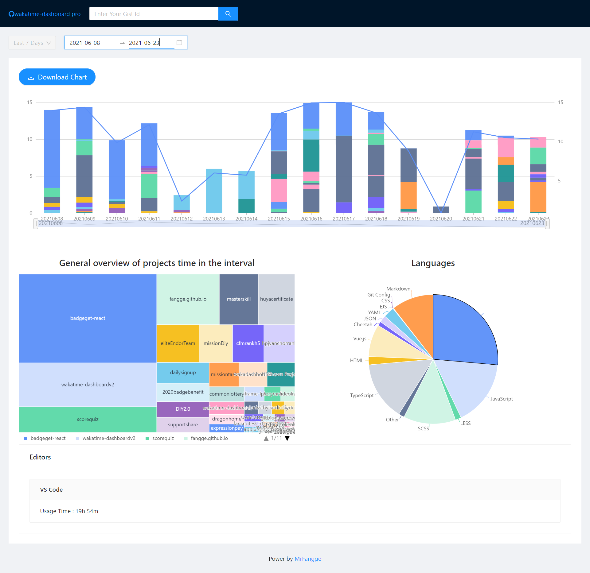 wakatime-dashboard-pro